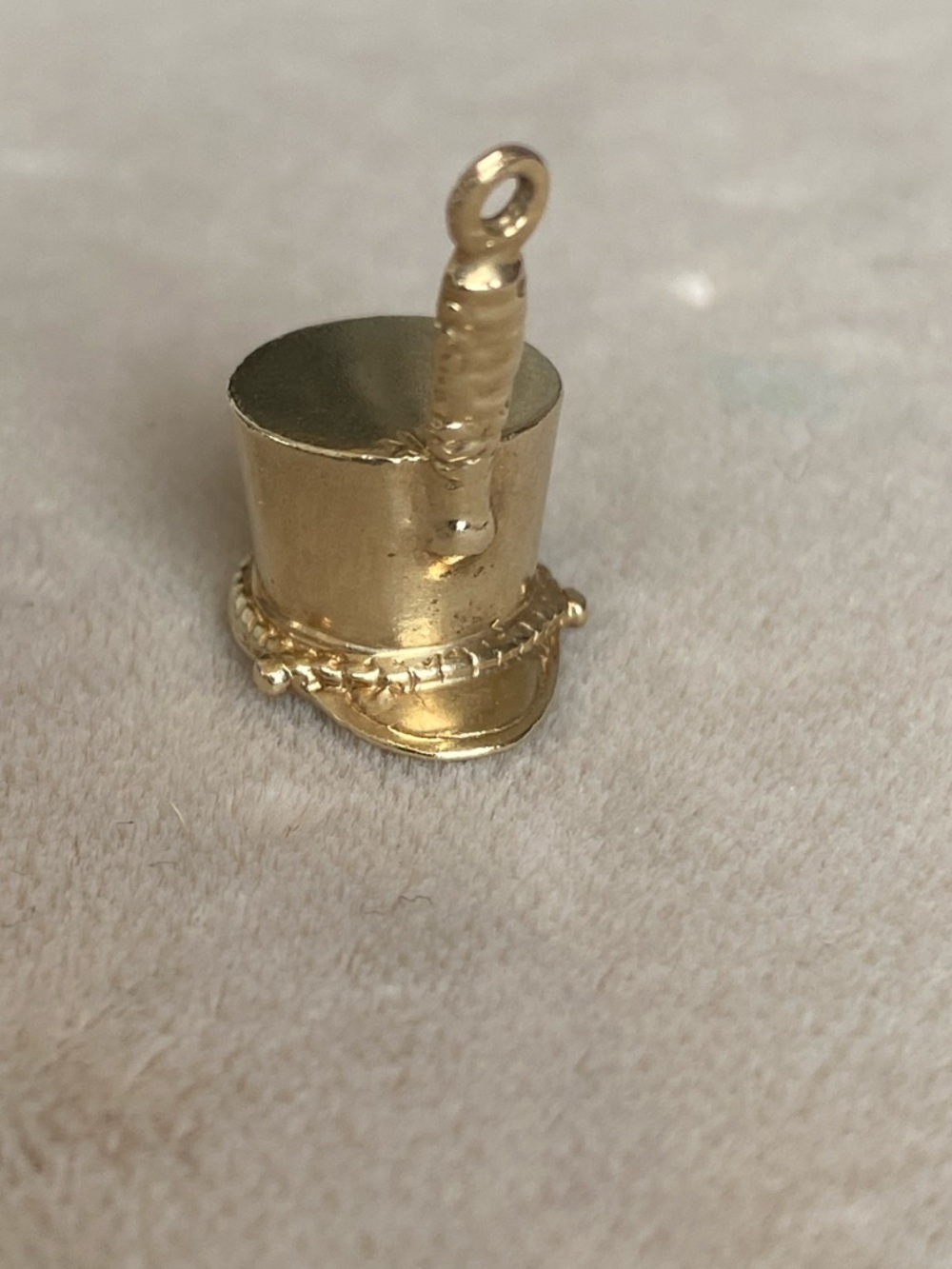 Vintage 14K Yellow Gold Majorette Hat Charm